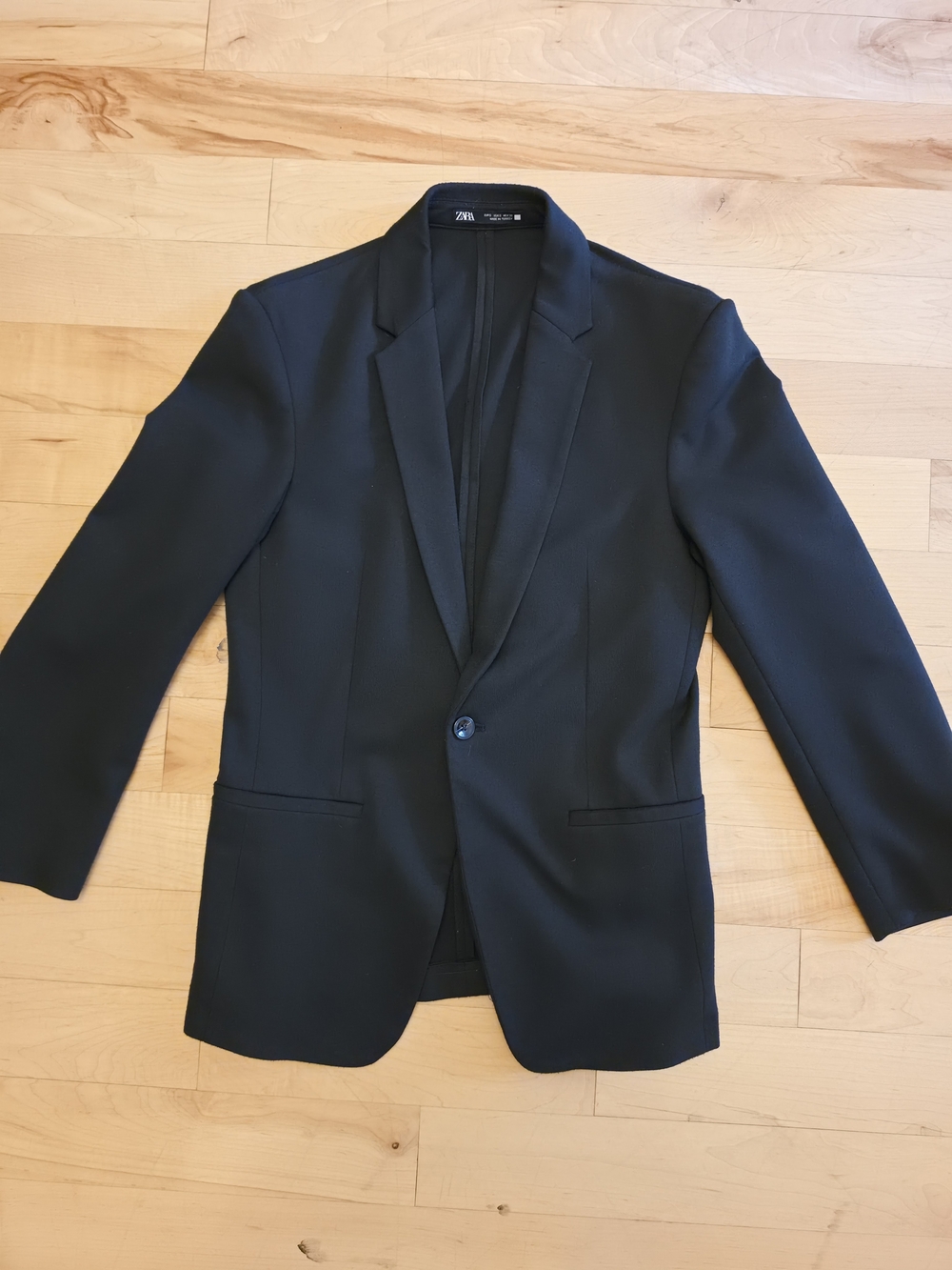 Zara Comfort Blazer Black Size Small Casual Slim Jacket